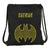 Mochila Saco Infantil Batman Comix Negro Amarillo (35 x 40 x 1 cm)