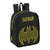 Mochila Escolar Batman Comix Negro Amarillo (22 x 27 x 10 cm)