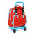 Mochila Escolar con Ruedas SuperThings Kazoom kids Rojo Azul claro (33 x 45 x 22 cm)