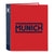 Carpeta de anillas Munich Supra Rojo A4 (40 mm)