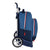 Mochila Escolar con Ruedas BlackFit8 Stamp Azul