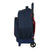 Mochila Escolar con Ruedas F.C. Barcelona Azul Granate (33 x 45 x 22 cm)