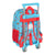 Mochila Escolar con Ruedas Cleo & Cuquin Good Night Azul (26 x 34 x 11 cm)