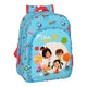 Mochila Escolar Cleo & Cuquin Good night Azul (26 x 34 x 11 cm)