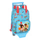 Mochila Escolar con Ruedas Cleo & Cuquin Good Night Azul (20 x 28 x 8 cm)