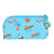 Estuche Escolar Cleo & Cuquin Good Night Azul (23 x 11 x 1 cm)