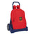 Mochila Escolar con Ruedas RFEF Rojo Azul (32 x 44 x 16 cm)