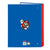 Carpeta de anillas Super Mario Rojo Azul A4 (26.5 x 33 x 4 cm)