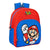 Mochila Escolar Super Mario Rojo Azul (28 x 34 x 10 cm)