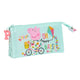 Estuche Escolar Peppa Pig Cosy corner Azul claro (22 x 12 x 3 cm)