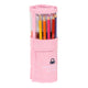 Estuche Escolar con Accesorios Benetton Vichy Enrollable Rosa (27 Piezas)