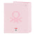 Carpeta de anillas Benetton Vichy Rosa A4 (27 x 33 x 6 cm)