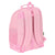 Mochila Escolar Benetton Vichy Rosa (32 x 42 x 15 cm)