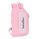 Mochila Infantil Benetton Vichy Mini Rosa (22 x 39 x 10 cm)