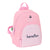 Mochila Infantil Benetton Vichy Mini Rosa (25 x 30 x 13 cm)