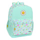 Mochila Escolar Smiley Summer fun Turquesa (32 x 43 x 14 cm)