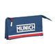 Estuche Escolar Munich Soon Azul (22 x 12 x 3 cm)