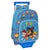 Mochila Escolar con Ruedas The Paw Patrol Friendship Azul (26 x 34 x 11 cm)