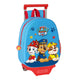 Mochila Escolar con Ruedas The Paw Patrol Rojo Azul (27 x 32 x 10 cm)