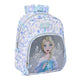 Mochila Escolar Frozen Memories Plateado Azul Blanco (28 x 34 x 10 cm)