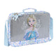 Cartera Escolar Frozen Memories Plateado Azul Blanco (38 x 28 x 6 cm)