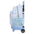 Mochila Escolar Frozen Memories Azul Blanco (33 x 45 x 22 cm)