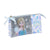 Estuche Escolar Frozen Memories Azul Blanco (22 x 12 x 3 cm)