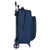 Mochila Escolar con Ruedas BlackFit8 Urban Negro Azul marino (32 x 42 x 15 cm)