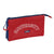 Estuche Escolar Safta University Rojo Azul marino (22 x 12 x 3 cm)