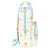 Mochila Escolar Safta Solete Blanco Amarillo (20 x 28 x 8 cm)