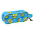 Estuche Escolar Minions Minionstatic Azul (21 x 8 x 6 cm)