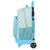 Mochila Escolar con Ruedas BlackFit8 Keep Growing Azul claro (33 x 45 x 22 cm)