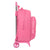 Mochila Escolar con Ruedas BlackFit8 Glow up Rosa (32 x 42 x 15 cm)