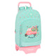 Mochila Escolar con Ruedas Glow Lab Pepa Verde (30 x 46 x 14 cm)