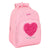 Mochila Escolar Safta Love Yourself Rosa (32 x 42 x 15 cm)