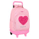 Mochila Escolar con Ruedas Safta Love Yourself Rosa (33 x 45 x 22 cm)