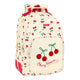 Mochila Escolar Safta Cherry Beige (32 x 42 x 15 cm)