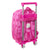 Mochila Escolar con Ruedas Lady Bug Fucsia (26 x 34 x 11 cm)