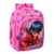 Mochila Escolar Lady Bug Fucsia (26 x 34 x 11 cm)