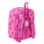 Mochila Escolar Lady Bug Fucsia (22 x 27 x 10 cm)