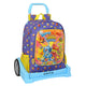 Mochila Escolar con Ruedas SuperThings Guardians of Kazoom Morado Amarillo (32 x 42 x 14 cm)