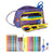 Estuche Escolar con Accesorios SuperThings Guardians of Kazoom Morado Amarillo (32 Piezas)