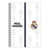 Libreta Real Madrid C.F. Negro Blanco A4