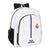 Mochila Escolar Real Madrid C.F. Negro Blanco (32 x 38 x 12 cm)