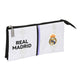 Estuche Escolar Real Madrid C.F. Negro Blanco (22 x 12 x 3 cm)