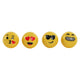 Sacapuntas DKD Home Decor Emoji Amarillo Metal PS (4 pcs)