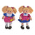 Muñeca de Trapo DKD Home Decor (2 pcs) (24 x 10 x 35 cm)