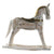 Figura Decorativa Dekodonia Caballo Latón Madera de mango (61 x 10 x 58 cm)