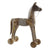 Figura Decorativa Dekodonia Caballo Cuerda Madera de mango Natural (38 x 10 x 50 cm)