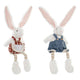 Figura Decorativa Dekodonia Poliéster Conejo (17 x 10 x 53 cm) (2 pcs)